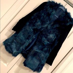 Gaudi Faux Fur Sweater Jacket